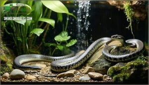 special care for female and male snakes
