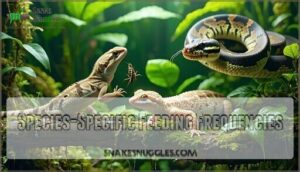 species-specific feeding frequencies