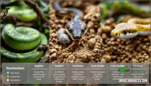 species-specific snake diets