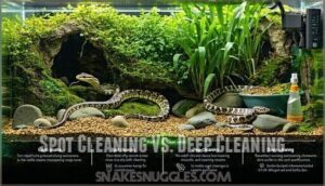 spot cleaning vs. deep cleaning