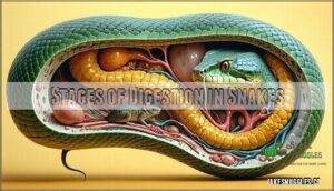 stages of digestion in snakes