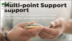 supporting the snake’s body correctly