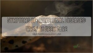 symptoms of snake viral diseases