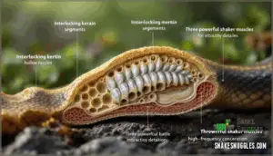 tail structure and rattle anatomy