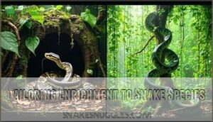 tailoring enrichment to snake species