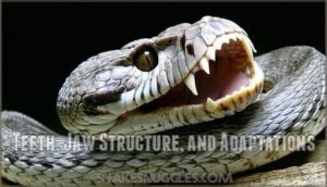 teeth, jaw structure, and adaptations