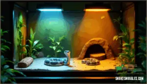temperature, lighting, and heat sources