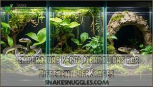 temperature recommendations for different life stages