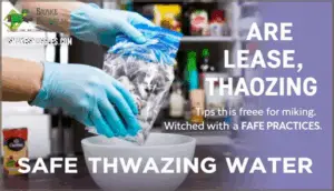 thawing frozen prey safely