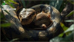 the relationship between constriction and snake's metabolism