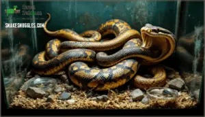 the risks of housing snakes together