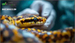 treating the snake and enclosure