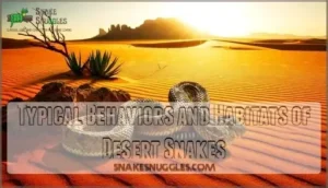 typical behaviors and habitats of desert snakes