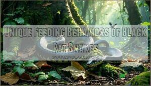 unique feeding behaviors of black rat snakes
