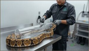 using hooks, tubs, and protective gear