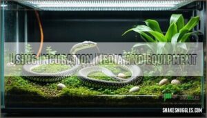 using incubation media and equipment
