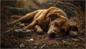 vomiting, diarrhea, and bruising