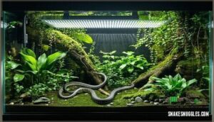 what are snake enclosure lighting requirements