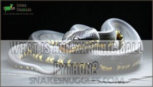 what is an axanthic ball python