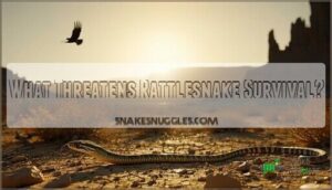 what threatens rattlesnake survival