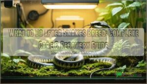 what to do after snakes breed