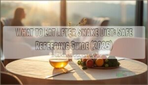 what to eat after snake diet