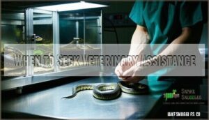when to seek veterinary assistance