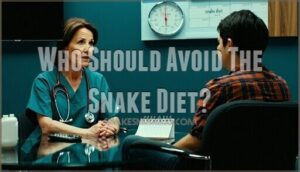 who should avoid the snake diet
