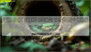 why is my snake hiding