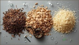 advantages and risks of loose substrates (coco husk, mulch, aspen)