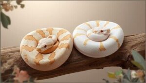 albino morphs (t+ and t-)