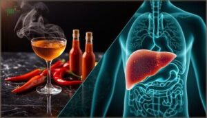 alcohol and spicy foods