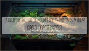 ball python hide placement ideas