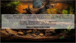 ball python tank decoration tips