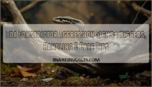 boa constrictor snake aggression signs