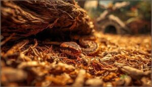 burrowing and corn snake health