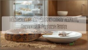 can snakes eat frozen mice