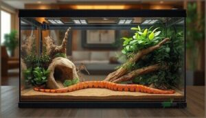corn snake habitat size