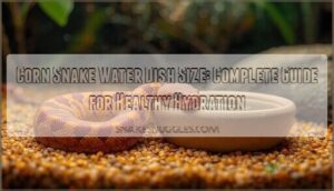 corn snake water dish size