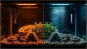 creating thermal gradients and maintaining humidity