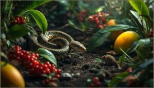 do snakes eat fruit or plants