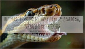 does a garter snake have teeth