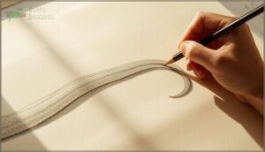 drawing the tail for a natural flow drawing the tail for a natural flow