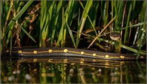 eastern ribbon snake (thamnophis sauritus) eastern ribbon snake (thamnophis sauritus)