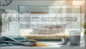 easy snake tank cleaning schedule