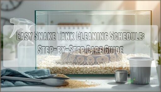 Easy Snake Tank Cleaning Schedule: Step-by-Step Care Guide