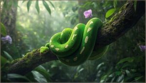 emerald tree boa (corallus caninus)