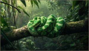 emerald tree boa (corallus caninus)