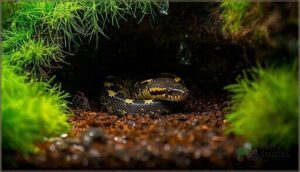 employing humid hides and moist substrate employing humid hides and moist substrate