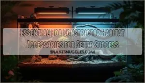 essential boa constrictor habitat accessories